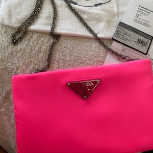 Pink Prada pouch